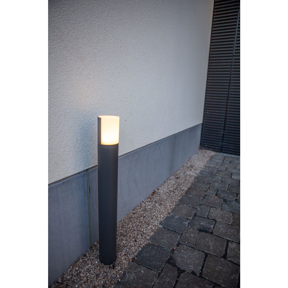 Borne lumineuse Lutec Cyra LED Anthracite, 1 lumière main product photo