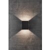 Applique murale d'extérieur Nordlux FOLD LED Noir, 2 lumières