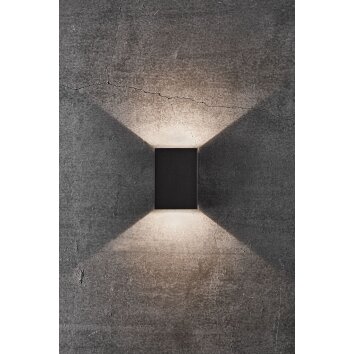 Applique murale d'extérieur Nordlux FOLD LED Noir, 2 lumières