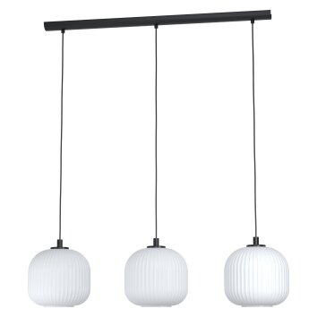 Suspension Eglo MANTUNALLE Noir, 3 lumières