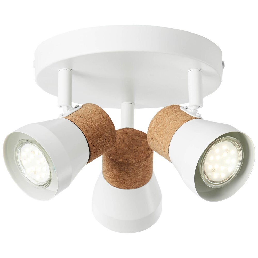 Spot Brilliant Moka Blanc, 3 lumières main product photo