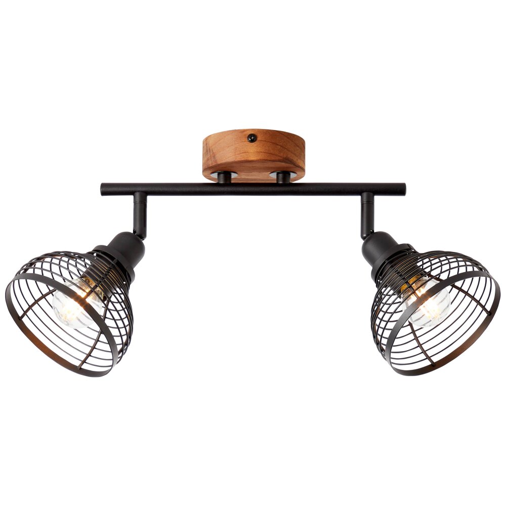 Spot Brilliant Avia Bois foncé, Noir, 2 lumières main product photo