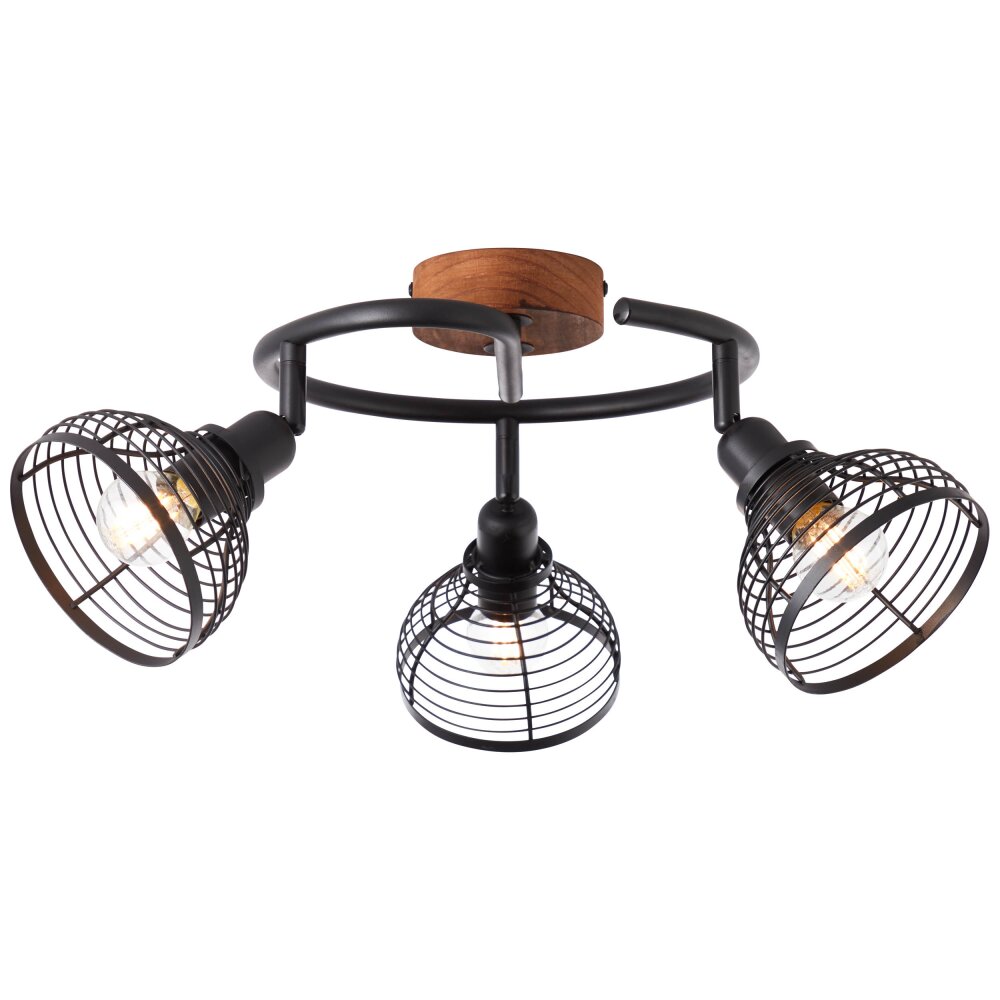 Spot Brilliant Avia Bois foncé, Noir, 3 lumières main product photo