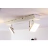 Spot plafond Guyana LED Chrome, Blanc, 2 lumières
