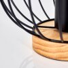 Lampe de table Refresco Bois foncé, Noir, 1 lumière