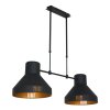 Suspension Steinhauer Evy Or, Noir, 2 lumières