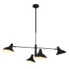 Suspension Steinhauer Kasket Noir, Blanc, 4 lumières