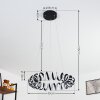 Suspension Maziwa LED Noir, Blanc, 1 lumière