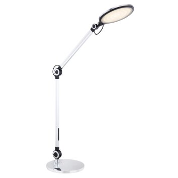 Lampe de table Globo URIAS LED Argenté, 1 lumière