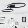 Plafonnier Malanje LED Noir, 2 lumières