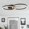 Plafonnier Malanje LED Noir, 2 lumières