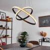 Suspension Melosa LED Noir, 1 lumière