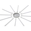 Plafonnier Paul Neuhaus Q-SUNSHINE LED Aluminium, 12 lumières, Télécommandes