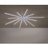 Plafonnier Paul Neuhaus Q-SUNSHINE LED Aluminium, 12 lumières, Télécommandes