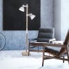 Lampadaire Steinhauer Gearwood Bois foncé, Blanc, 1 lumière