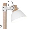 Lampadaire Steinhauer Gearwood Bois foncé, Blanc, 1 lumière