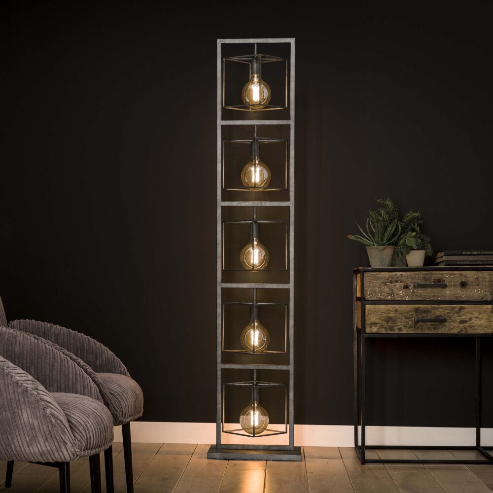 Lampadaire Osmate Argenté, 5 lumières main product photo