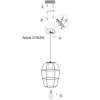 Suspension Steinhauer Minimalics Noir, 1 lumière