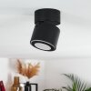 Plafonnier Appleton LED Noir, 1 lumière