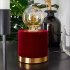 Lampe de table Weruga Laiton, Rouge, 1 lumière