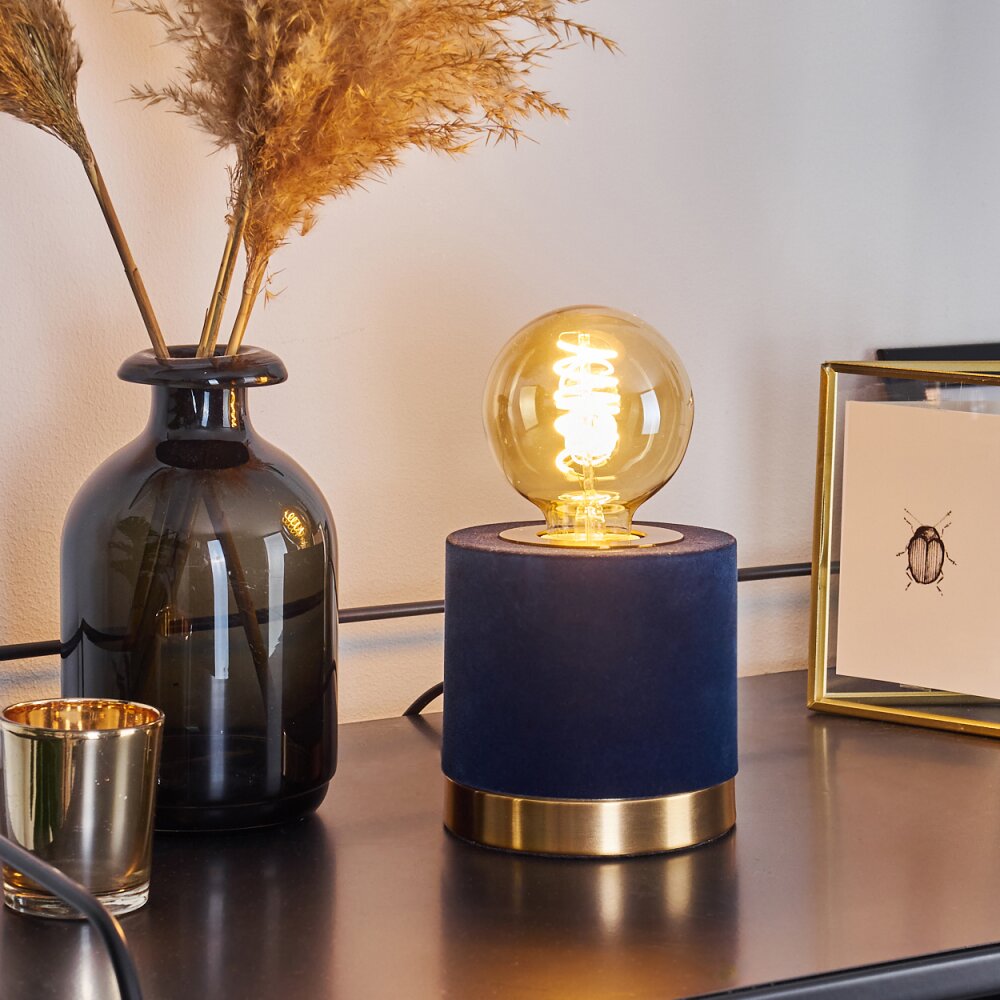 Lampe de table Weruga Bleu, Or, 1 lumière main product photo