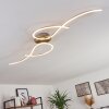 Plafonnier Kereita LED Nickel mat, 1 lumière