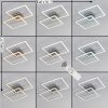 Plafonnier Thara LED Nickel mat, 2 lumières, Télécommandes