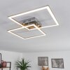 Plafonnier Thara LED Nickel mat, 2 lumières, Télécommandes