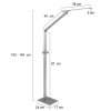 Lampadaire Steinhauer Serenade LED Acier inoxydable, Blanc, 1 lumière
