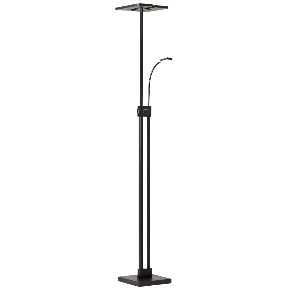 Lampadaire Brilliant Forrester LED Noir, 2 lumières main product photo