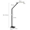 Lampadaire Steinhauer Serenade LED Noir, Blanc, 1 lumière