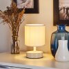 Lampe de table Kigombo Crème, Blanc, 1 lumière