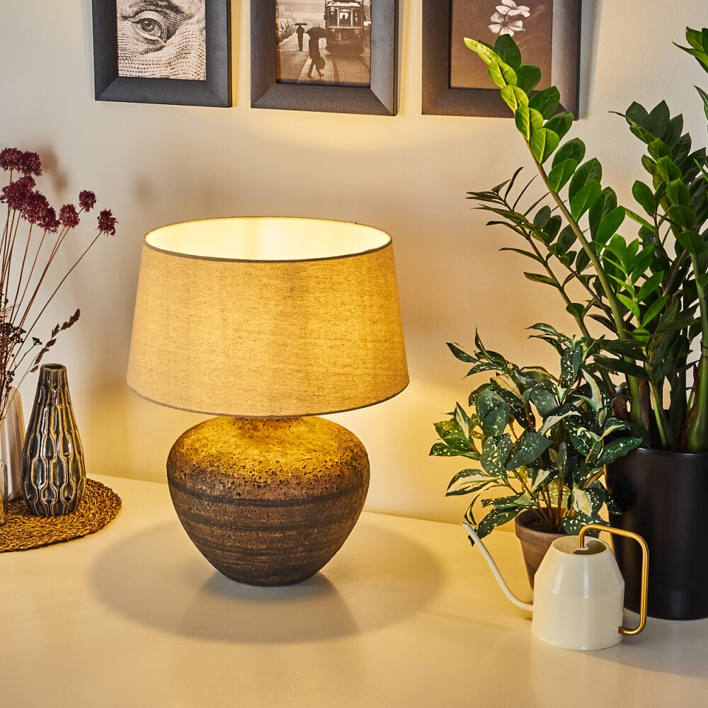 Lampe de table Exchange Brun, Blanc, 1 lumière main product photo