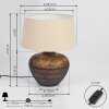 Lampe de table Exchange Brun, Blanc, 1 lumière