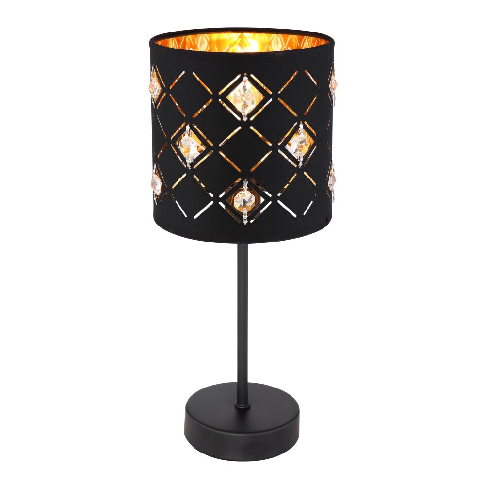 Lampe de table Globo ABBEY Noir, 1 lumière main product photo