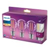 LED E27 3er Pack 60 Watt 2700 Kelvin 806 Lumen Philips