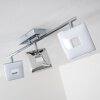 Spot plafond Trio Pontius LED Chrome, 3 lumières