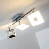 Spot plafond Trio Pontius LED Chrome, 3 lumières