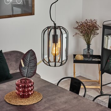 Suspension Quesada Noir, 1 lumière Suspension Quesada Noir, 1 lumière