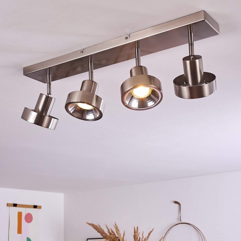 Plafonnier Chagres Nickel mat, 4 lumières main product photo
