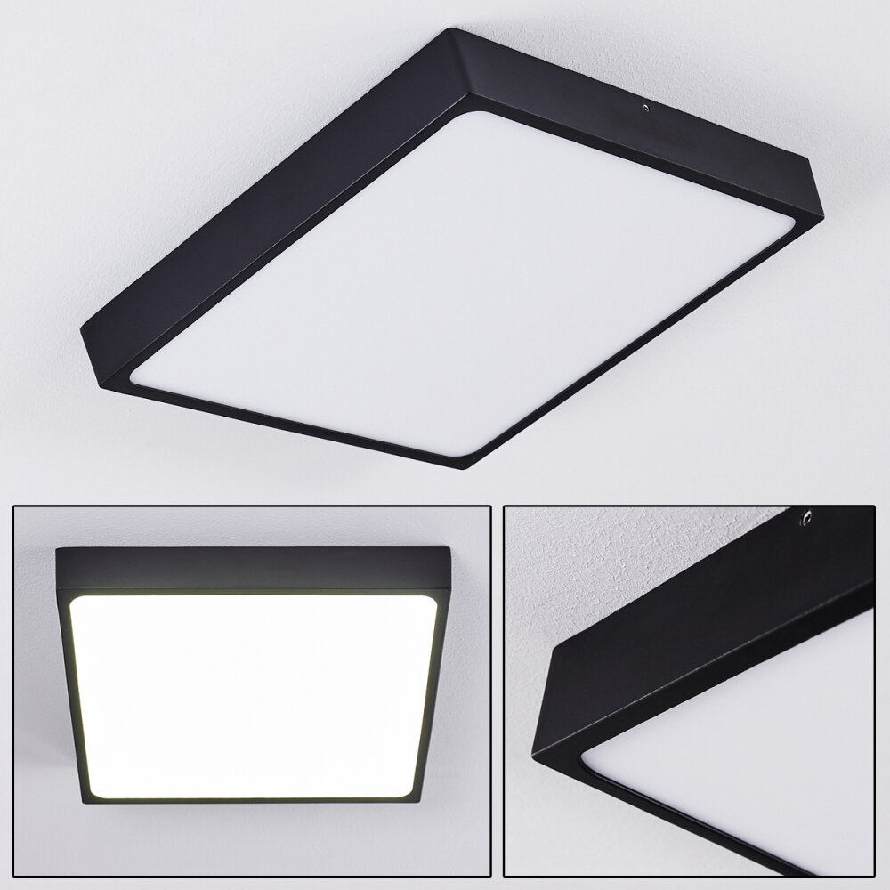 Plafonnier Kragos LED Noir, Blanc, 1 lumière main product photo