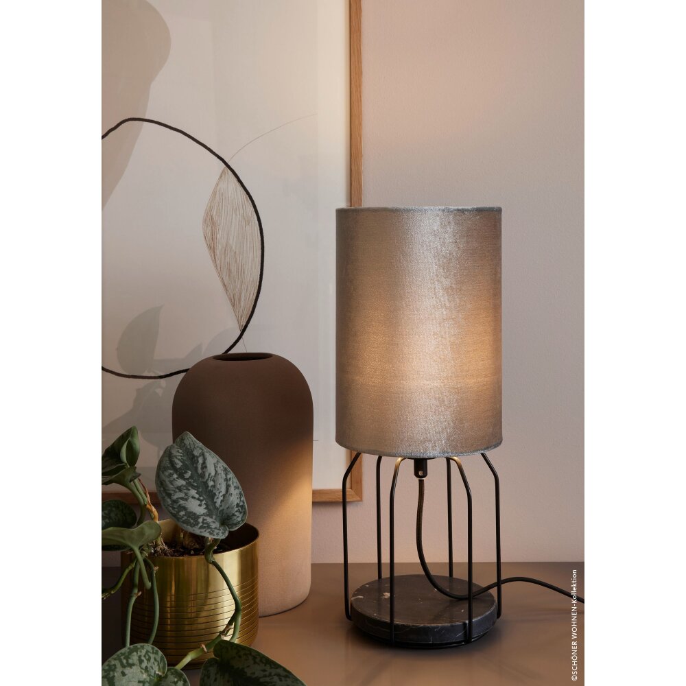 Lampe de table SCHÖNER WOHNEN-Kollektion GRACE Noir, 1 lumière main product photo