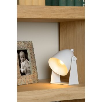 Lampe de table Lucide CHAGO Blanc, 1 lumière