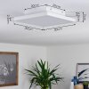 Plafonnier Buenaventura LED Blanc, 1 lumière, Télécommandes
