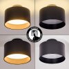 Plafonnier Baraboo LED Noir, 1 lumière