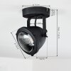 Plafonnier Glostrup LED Noir, 1 lumière