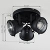 Plafonnier Glostrup LED Noir, 3 lumières