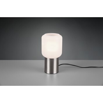 Lampe de table Reality Nico LED Nickel mat, 1 lumière