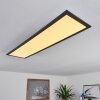 Plafonnier Nexo LED Noir, 1 lumière, Télécommandes