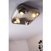 Plafonnier Granada LED Nickel mat, 4 lumières